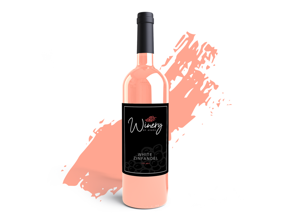 White Zinfandel Bottle zinfandel-single